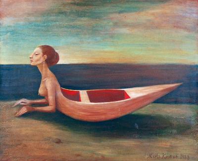 Kobieta - łódź, 1998