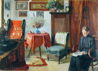 Portret siostry artysty Bronisławy - We wnętrzu, 1920