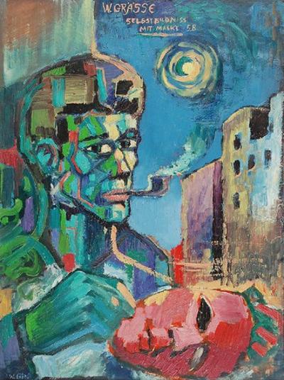 Autoportret z maską, 1958