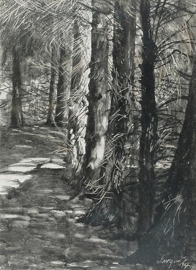 Wnętrze lasu, 1927