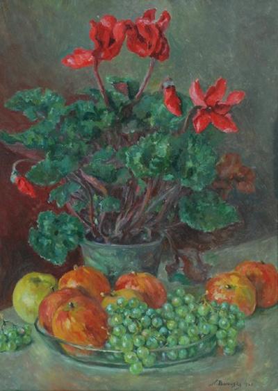Martwa natura z kwiatami i owocami, 1943
