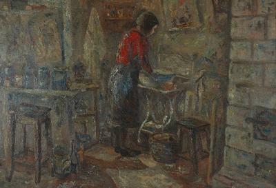 Kobieta we wnętrzu, 1949