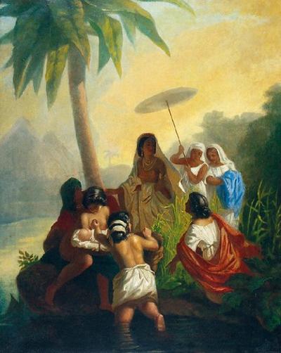 Wyłowienie Mojżesza z nilu, 1864