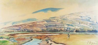 Pejzaż z myśliwym, 1919
