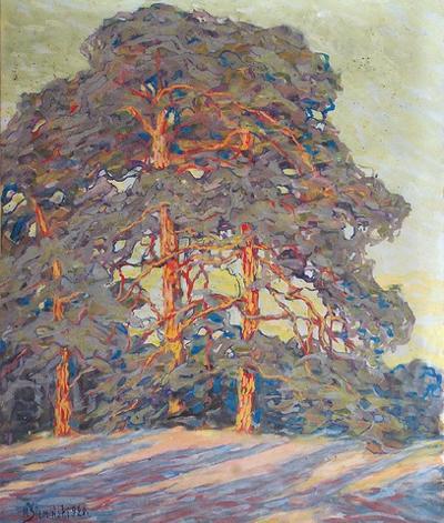 Sosny w słońcu, 1920