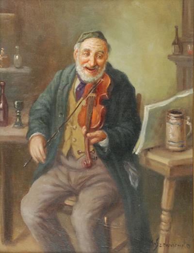 Żyd grający na skrzypcach