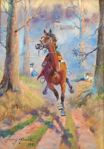 Spłoszony koń, 1942