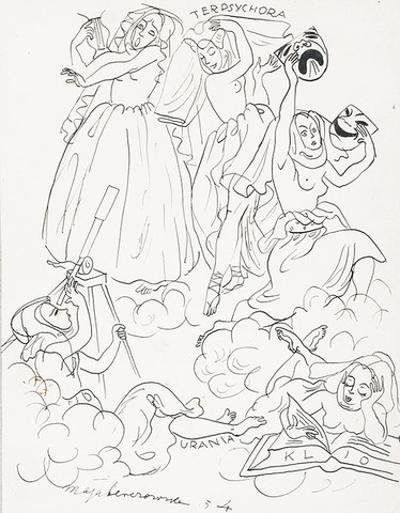 Terpsychora, Urania, Klio, 1954