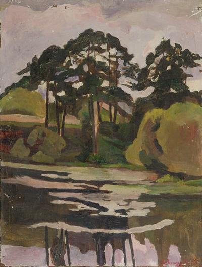 Nad stawkiem, 1931