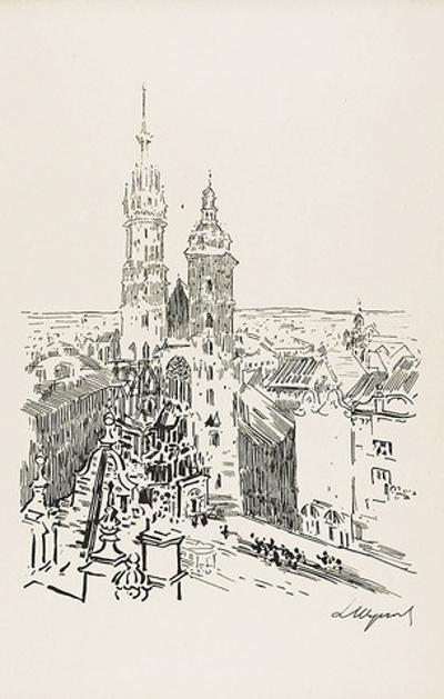 Widok na kościół Mariacki