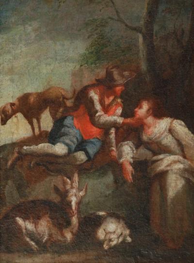 Scena rodzajowa - Zakochani