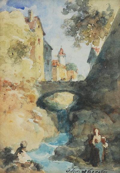 Pejzaż ze strumieniem, ok. 1860
