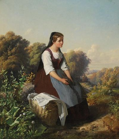 Dziewczyna z koszem, 1875