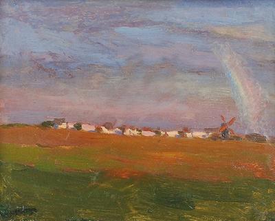 Tęcza nad wsią, 1897-1898