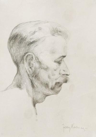 Portret mężczyzny z profilu