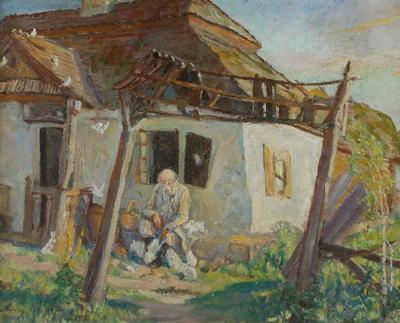 Przed chatą, 1917