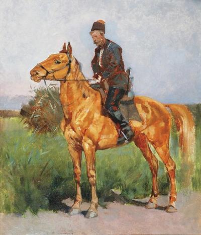 Zaporożec - studium, ok. 1873