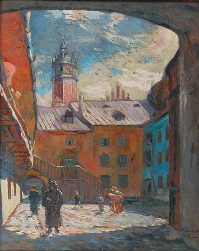 Podwórko na krakowskim Kazimierzu, 1931