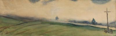 Przedwiośnie w Bystrej, 1916