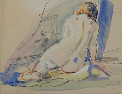 Akt kobiety - studium, 1945