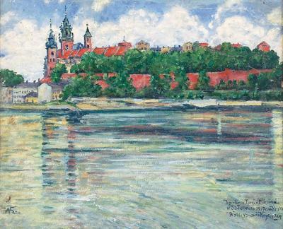 Widok na Wawel, 1919