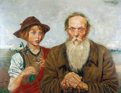 Pastuszek i starzec, 1914