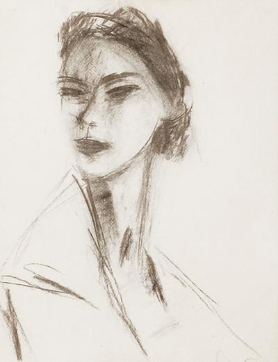 Portret młodej kobiety, ok. 1950