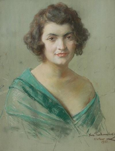 Portret kobiety w szmaragdowej sukni, 1933
