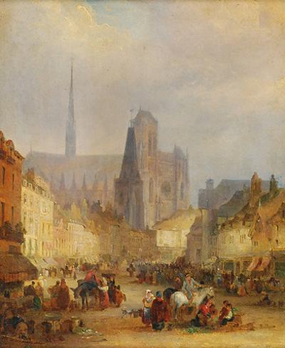 Katedra Notre Dame w Amiens (?), 1829