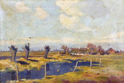 Wierzby nad mokradłem