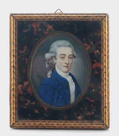 Portret młodego mężczyzny - miniatura