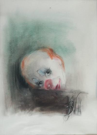 Clown w zieleni