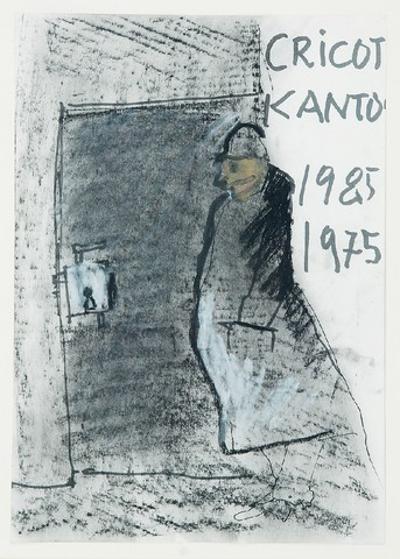 Projekt plakatu do przedstawienia „Umarła klasa” na dziesięciolecie spektaklu, 1985