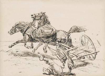 Konie poniosły, ok. 1889
