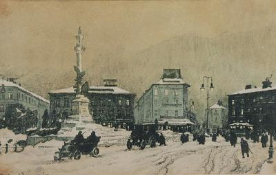 Ogólny widok - Pomnik Adama Mickiewicza we Lwowie, 1914-1915