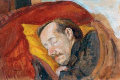 Śpiący Wojciech Weiss, ok. 1930