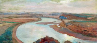 Zakole Wisły pod Bielanami jesienią, 1929