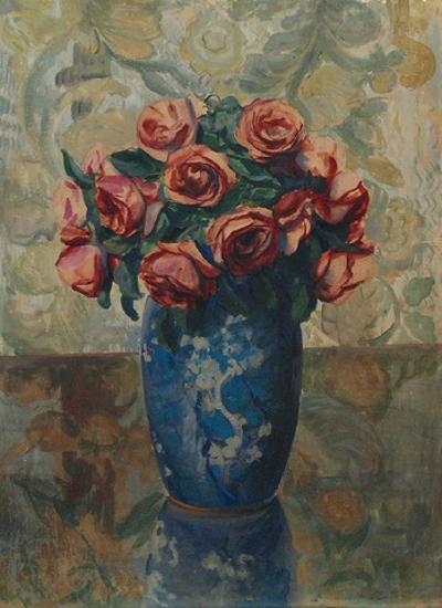 Róże w wazonie, 1906