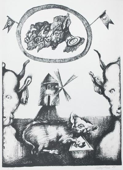 Z cyklu: „Folwark zwierzęcy - Georga Orwella”, 1974