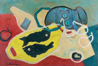 Martwa natura z rybami, 1954