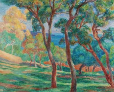 Pinie na zboczu - Saint-Tropez, 1921