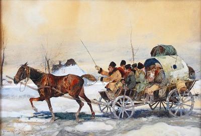 Wyjazd na targ, 1908