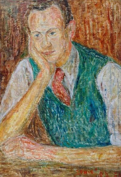 Portret mężczyzny - Autoportret (?), 1945
