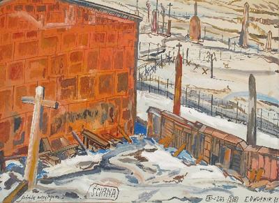 Ściana, z cyklu: Podróże autostopem, 1983