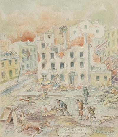 Wyjście z Warszawy 1945