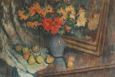Martwa natura z kwiatami i owocami, 1934