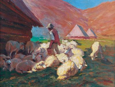 Juhas z owcami, 1923