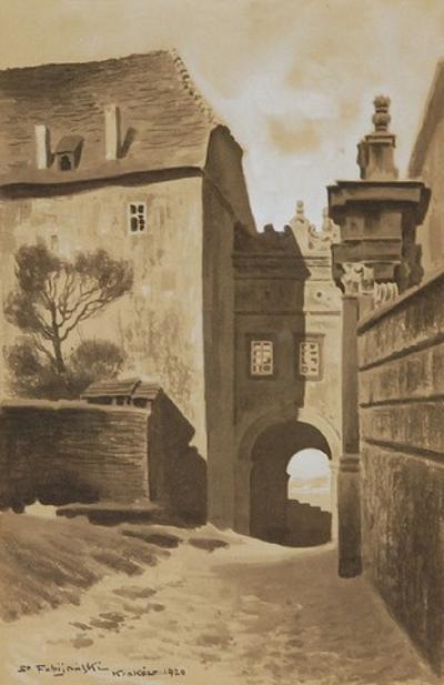 Wejście na Wawel, 1920