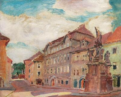 Plac Maltański na Malej Stranie w Pradze, 1925