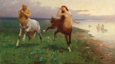 Scena mitologiczna – Pląsy centaurów